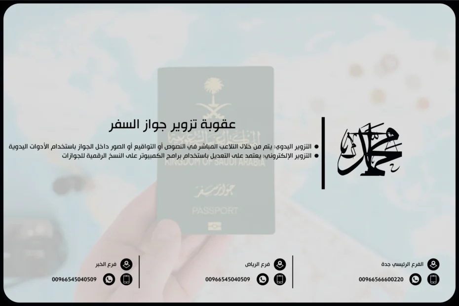 عقوبة تزوير جواز السفر