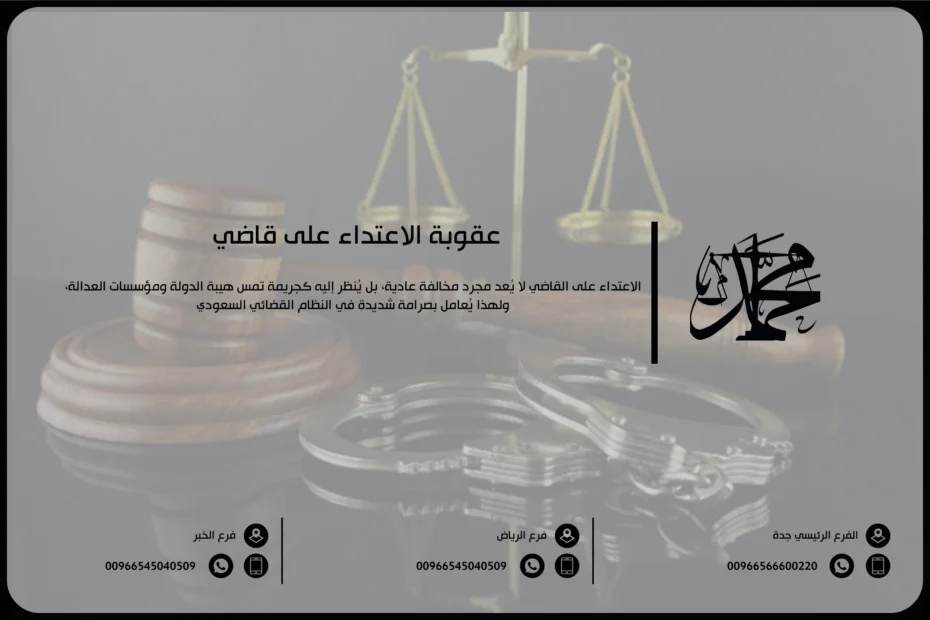 عقوبة الاعتداء على قاضي
