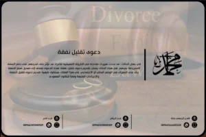 دعوى تقليل نفقة