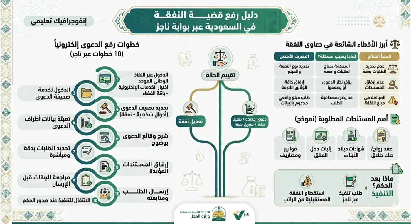 رفع قضية نفقة