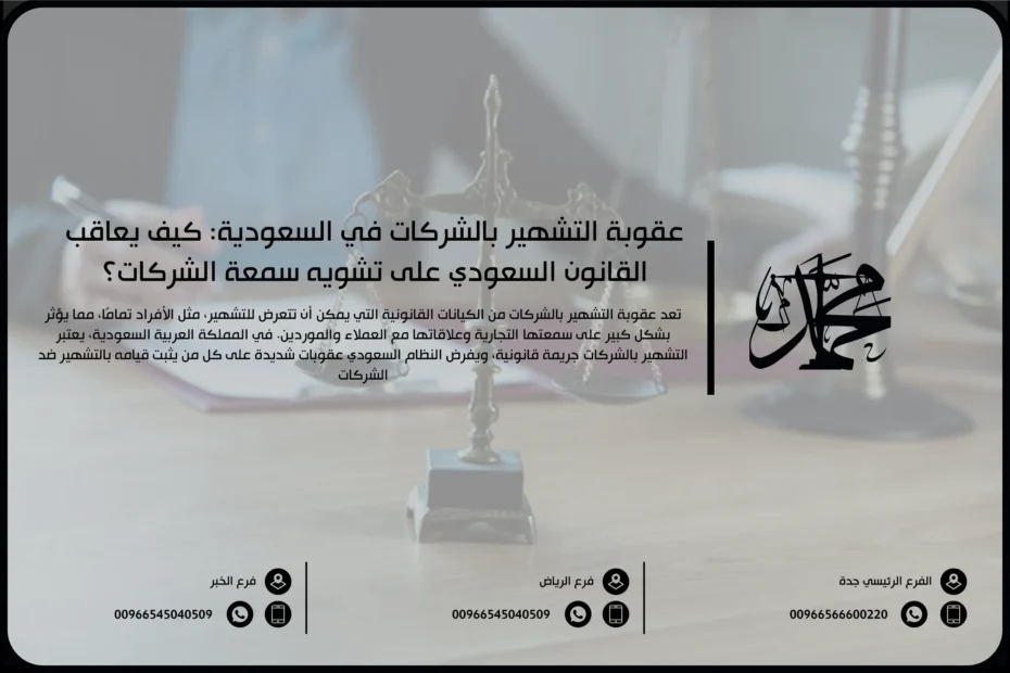 عقوبة التشهير بالشركات في السعودية: كيف يعاقب القانون السعودي على تشويه سمعة الشركات؟