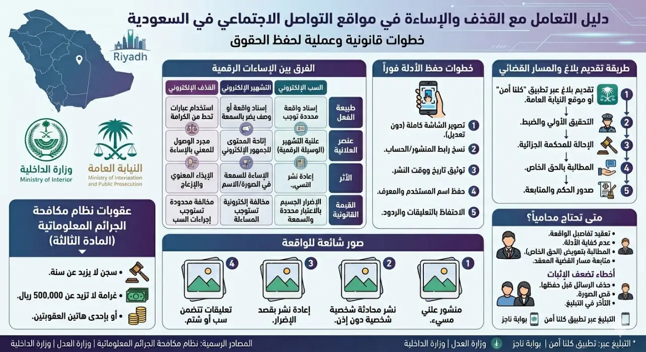القذف في مواقع التواصل
