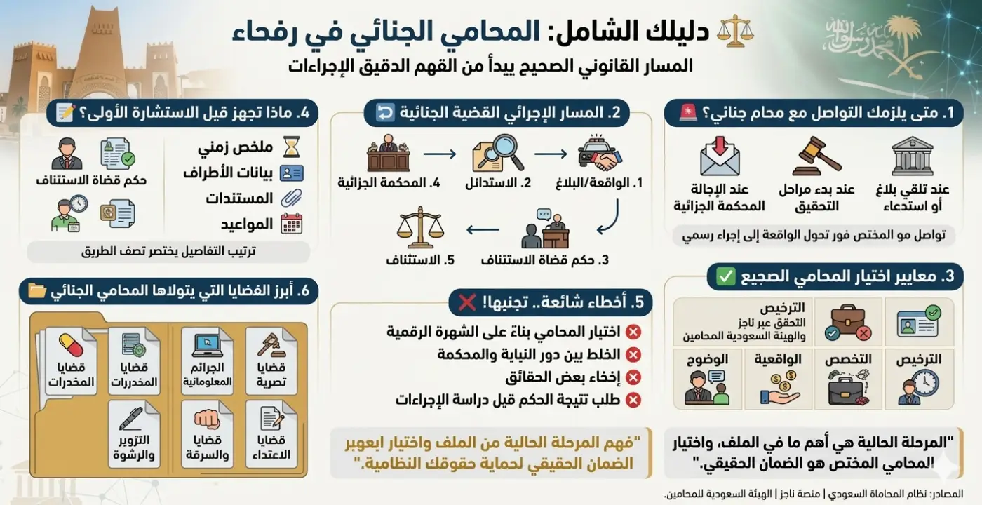 محامي جنائي رفحاء